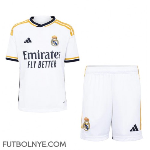Camiseta Real Madrid Primera Equipación para niños 2023-24 manga corta (+ pantalones cortos)